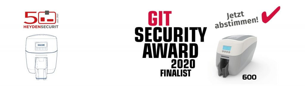 Stimmen Sie beim GIT Award für unseren Magicard 600 ab!