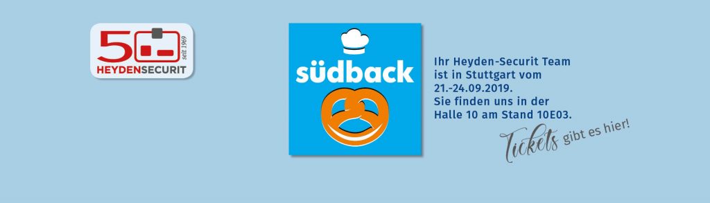 Im September finden Sie Heyden-Securit auf der Südback in Stuttgart!