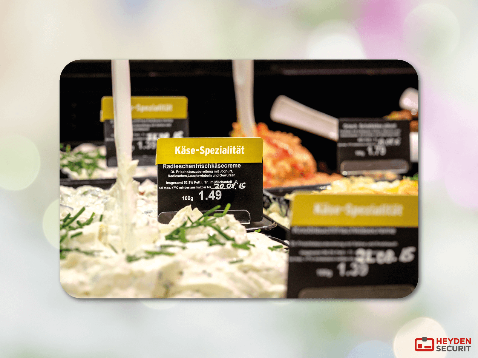 Preisschildhalter Preisschildklammer für Schüssel Feinkost Salate Bleche 