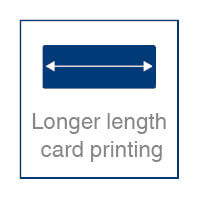 Longer length card printing