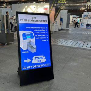 Digitaler Kundenstopper