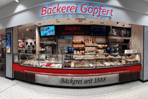 Bäckerei Göpfert Filiale Digital Signage Verkaufstheke