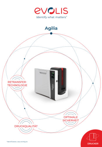 Evolis Agilia Kartendrucker Broschüre Deckblatt