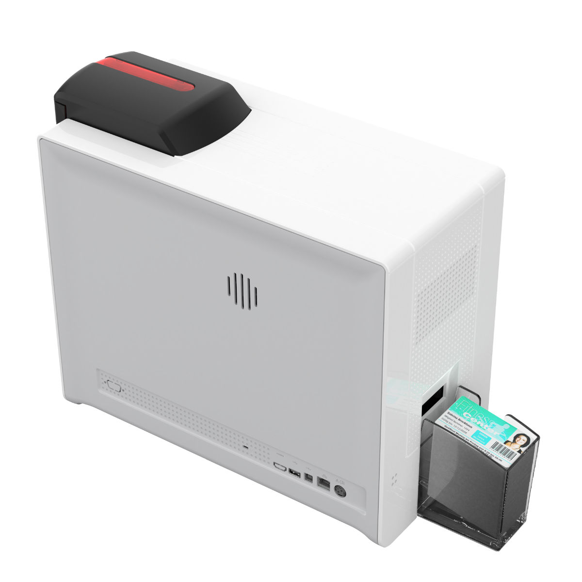 Evolis Agilia Retransfer-Kartendrucker rechts Seite hinten