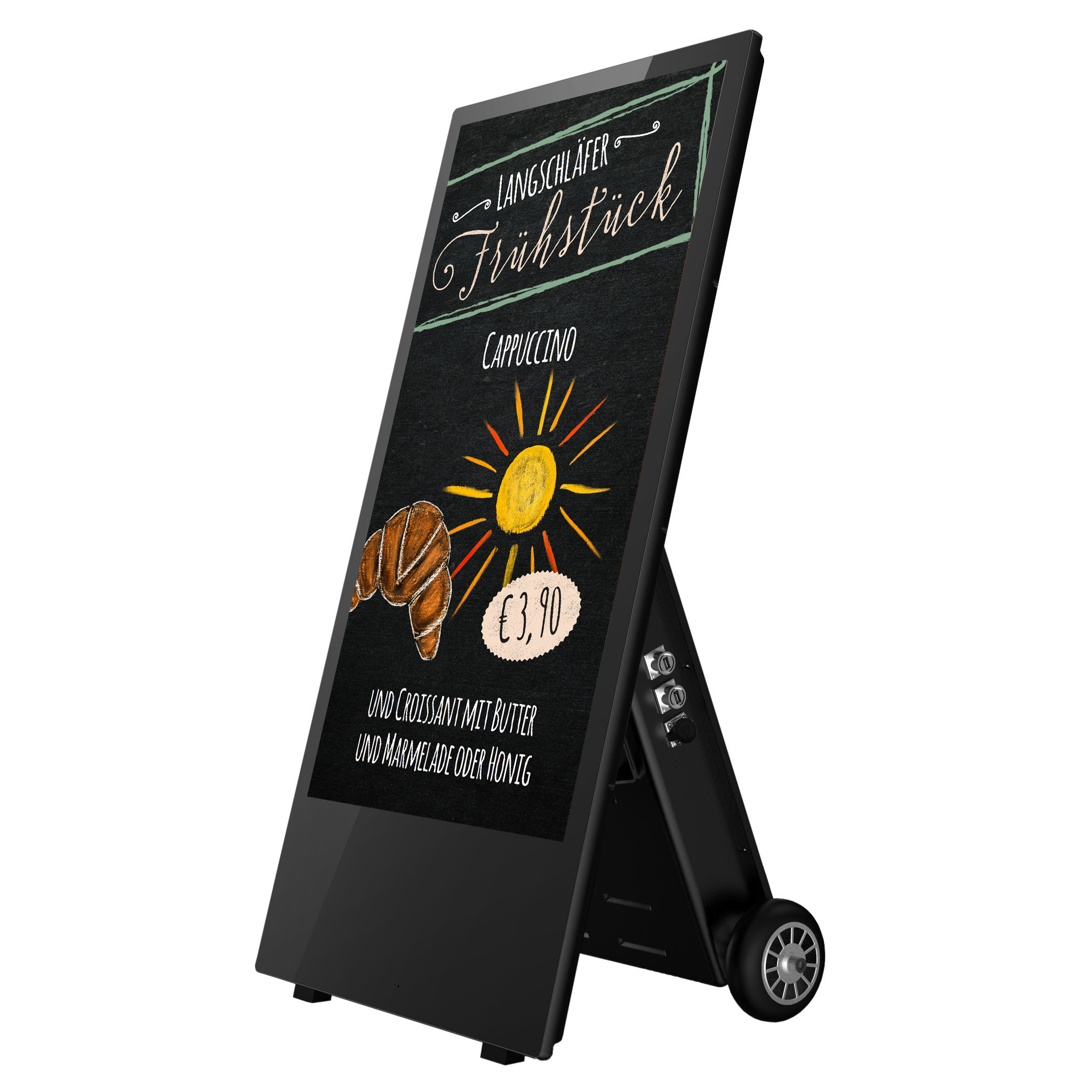 Bäckerei Digitaler Outdoor Kundenstopper