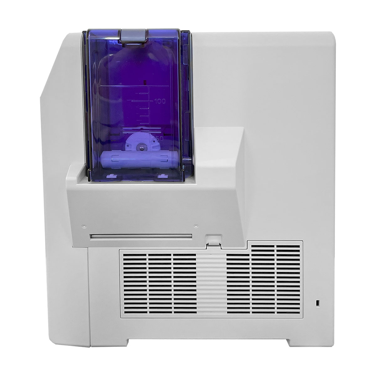 Pridento K65 Retransfer-Kartendrucker Seitenansicht Kartenschacht