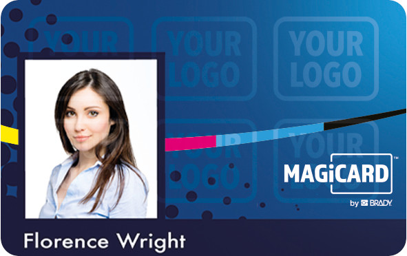 Magicard Custom HoloKote Beispiel-Plastikkarte