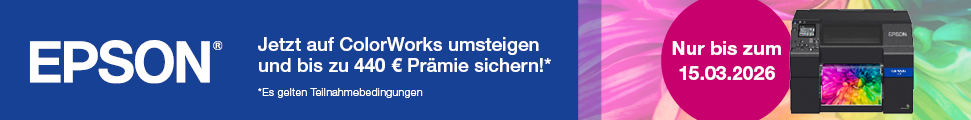Epson ColorWorks Wechselprämie Banner