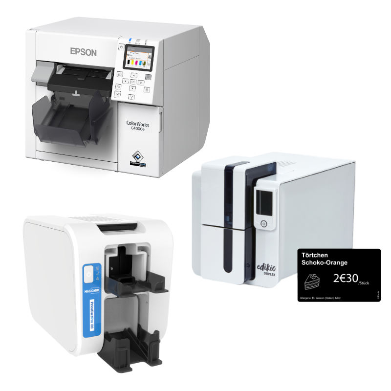 Preisauszeichnung für den Einzelhandel. Preisschilddrucker und Etikettendrucker